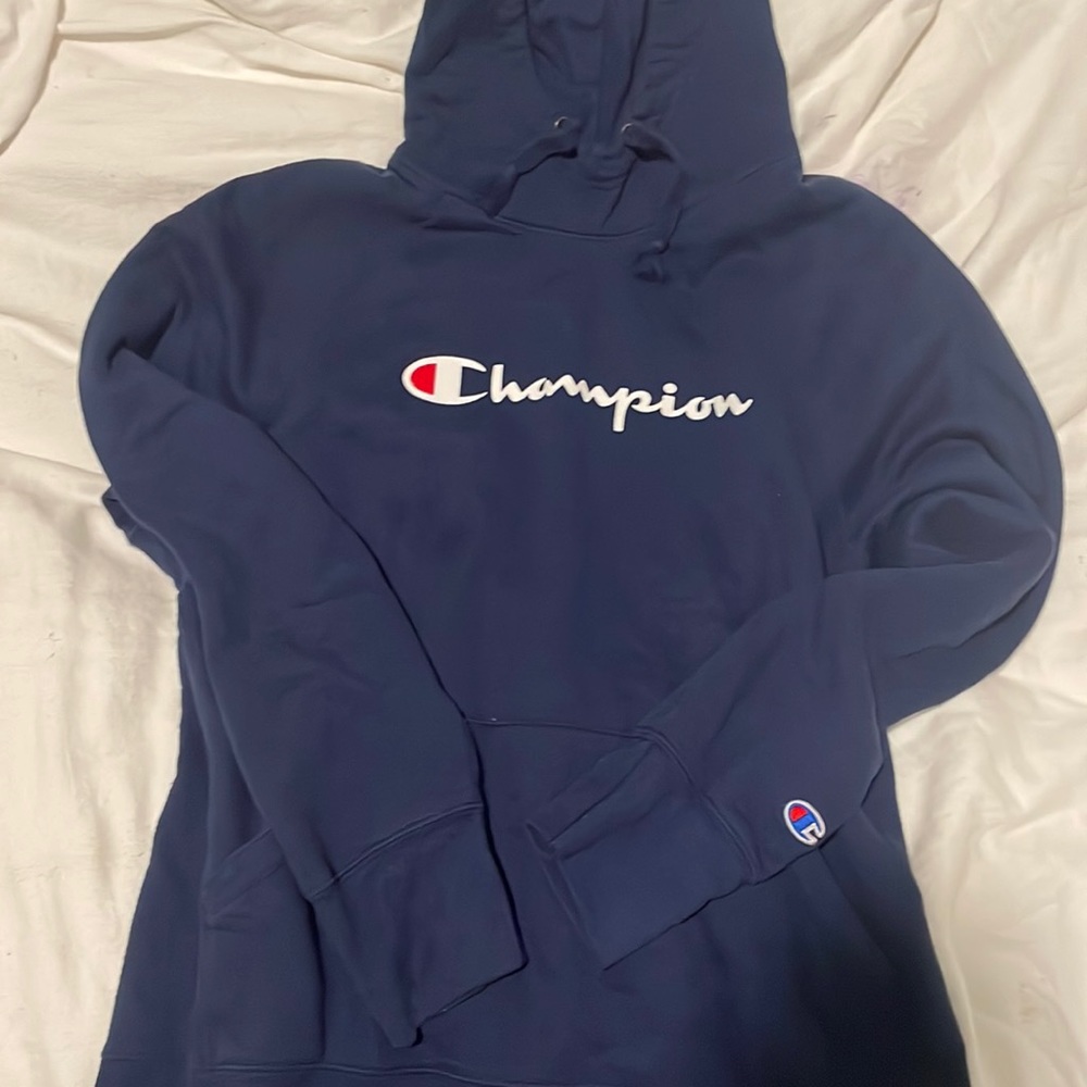 WOMENS NAVY CHAMPION HOODIE! ☆